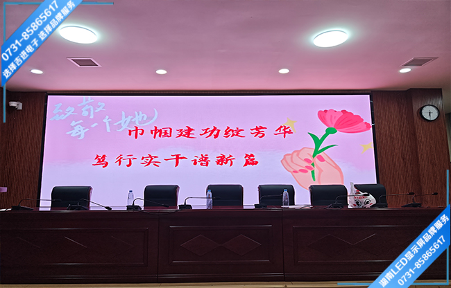 衡陽白沙洲工業園某學校報告廳LED顯示屏.jpg